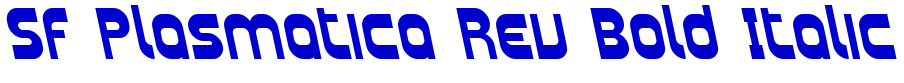 SF Plasmatica Rev Bold Italic الخط